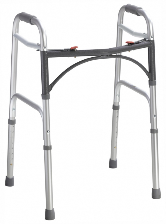 Deluxe Two Button Folding Walker | InHome Oxygen and Medical Equipment
