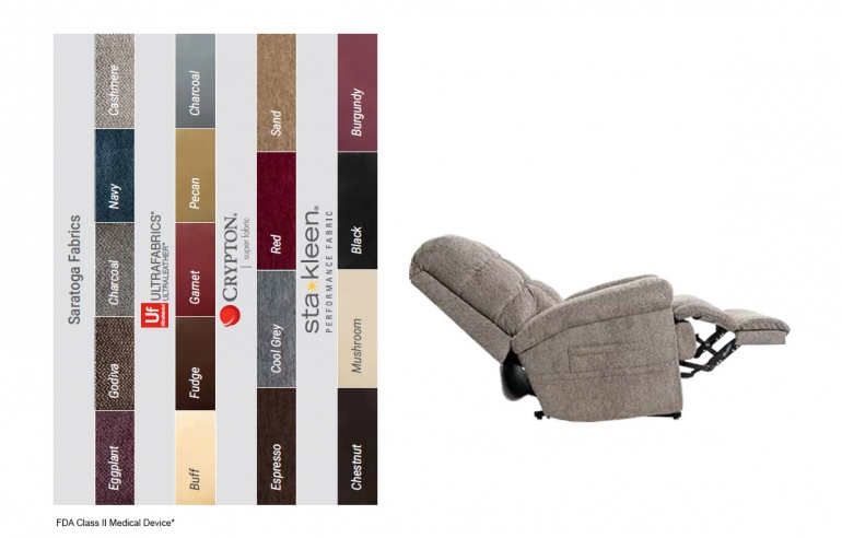 Lift chair infinite position